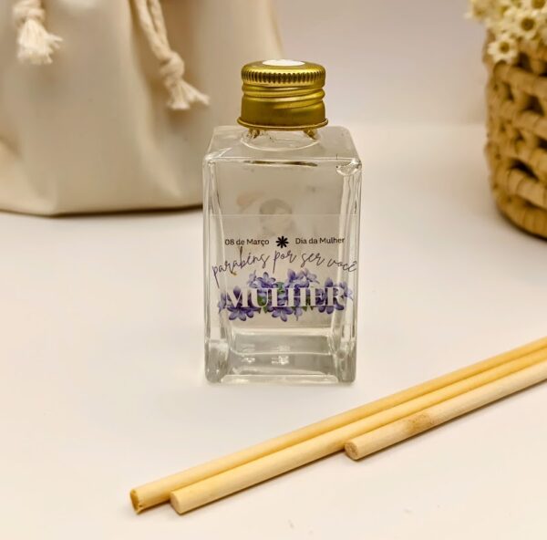 Mini difusor 30ml + saquinho laço e tag personalizada - Imagem 7